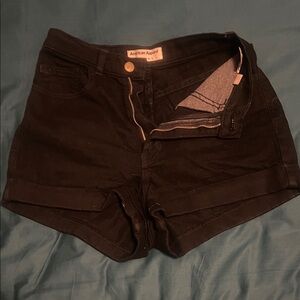High waist American Apparel Women's Black Jean Shorts